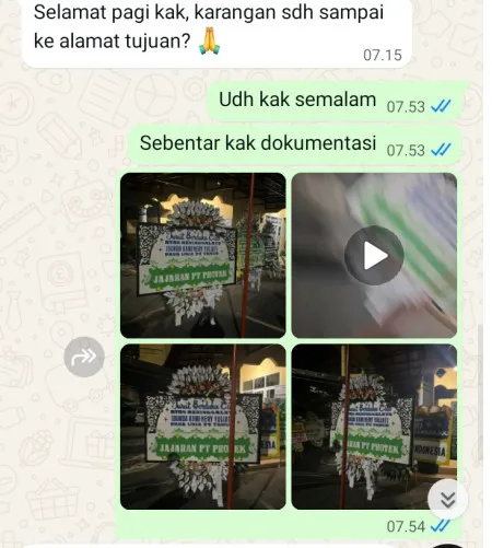 Pengiriman Papan Bunga Selamat Gombang Bogorejo