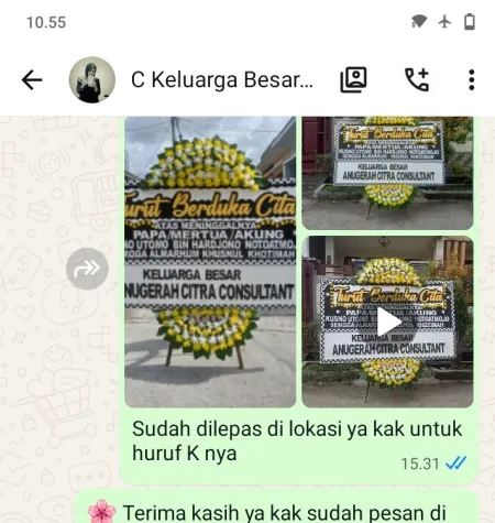 Pengiriman Papan Bunga Duka Gombang Bogorejo